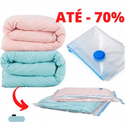 Saco a Vácuo Para Roupa Viagem Mala Edredon Organizador de Guarda Roupa