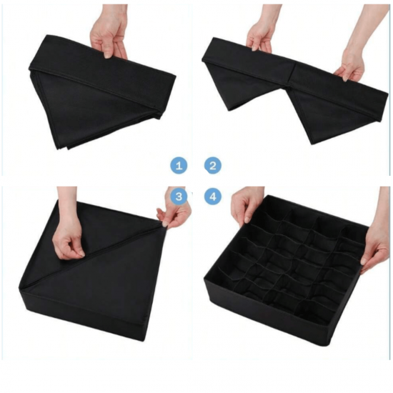 Organizador De Gavetas Multiuso 12 Divisórios 30x30x10cm