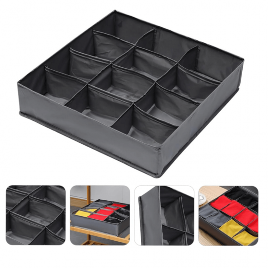 Organizador De Gavetas Multiuso 12 Divisórios 30x30x10cm