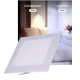 Painel Plafon Luminaria Embutir/ Sobrepor Quadrado/Redonda Teto/Gesso/Forro Pvc Led Branco 24w 3000k/6500k