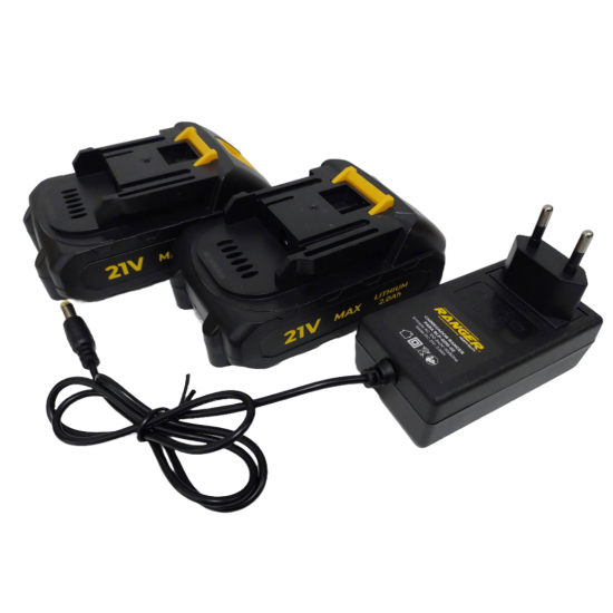 Parafusadeira Furadeira De Impacto Bivolt 21v 2 Baterias Com Maleta