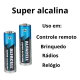 Pilha Alfacell AA Super Alcalina 1,5V – Alta Duração e Potência | Kit com 4 Unidades