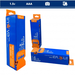 Pilha Inova Prime AAA 1.5V – Caixa com 60 Unidades (Zinco-Carbono)