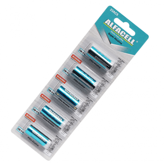 Pilha Para Controle De Portão 12v 23A Cartela Com 5 Peças