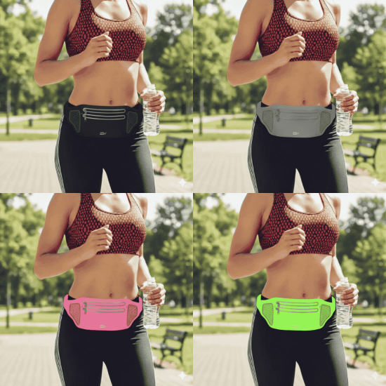 Pochete Impermeável Slim Doleira Cinta Fitness Celular Corrida Academia Sport