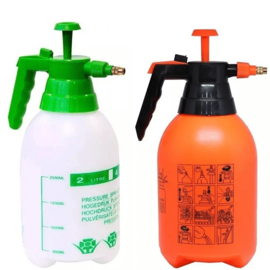 Pulverizador Spray Borrifador Compressão Previa 2 Litros Com Válvula