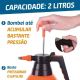 Pulverizador Spray Borrifador Compressão Previa 2 Litros Com Válvula