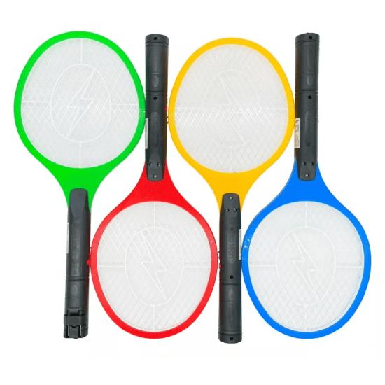 Raquete Elétrica Recarregável para Controle de Mosquitos e Insetos