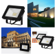 Refletor Led 10w/20w/30w/50w/ Bivolt Prova D'água black + decker