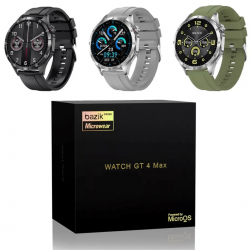 Relógio Inteligente NFC GT4 MAX AMOLED Freqüência Cardíaca Bluetooth SmartWatch