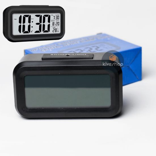 Relógio Portátil Mesa Digital Único Led Lcd Brilha Escuro