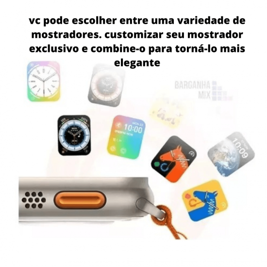 Relógio SmartWatch S8 ULTRA PRO MAX Tela 49mm Série 8 Watch 8
