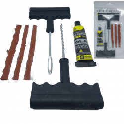 Reparo de pneu moto carro sem câmara pneus furado