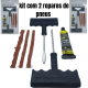 Reparo de pneu moto carro sem câmara pneus furado kit com 12 peças