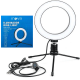 Ring Light de Mesa Blogueira Portátil Luminária De Led 6 Polegadas + Tripé De 16 Cm