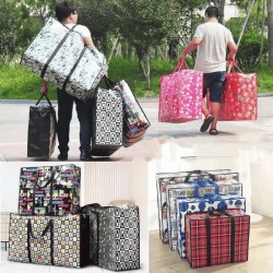 Sacola de Feira Grande Zíper Impermeável Sacoleira Média Pequena e Grande