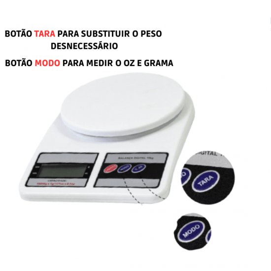Balança Digital Precisão Cozinha 1g A 10kg