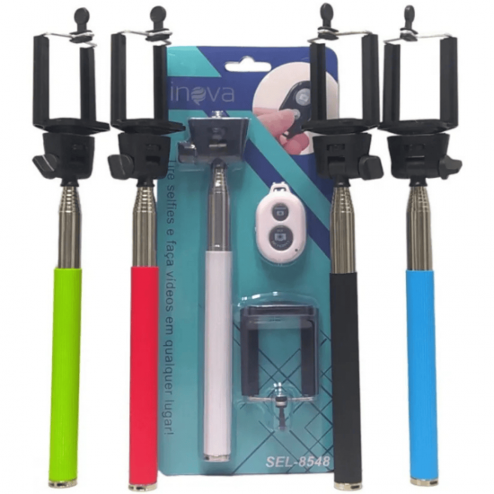 SEL-8548 BASTAO TRIPE DE SELFIE, COM CONTROLE REMOTO - MARCA INOVA