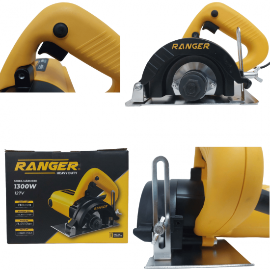 Serra Mármore Profissional Tipo Makita Ranger 1300w - Madeira, Concreto 127V