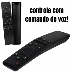 Controle compativel com tv Samsung Smart 4k com comando de voz