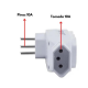 Adaptador Benjamin 4 Tomadas casa e cozinha