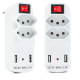 Filtro de Linha Clamper Extensão Tomada Com 2USB Bivolt