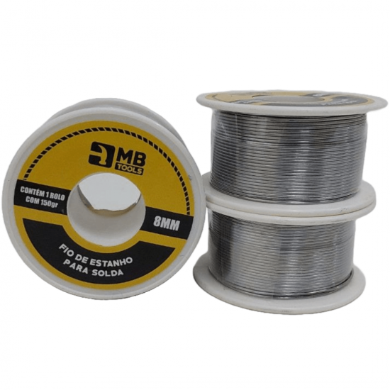 Solda Estanho Carretel 8,0mm 80g Ou 160g Multiuso Universal