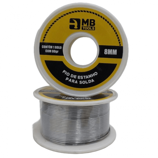 Solda Estanho Carretel 8,0mm 80g Ou 160g Multiuso Universal