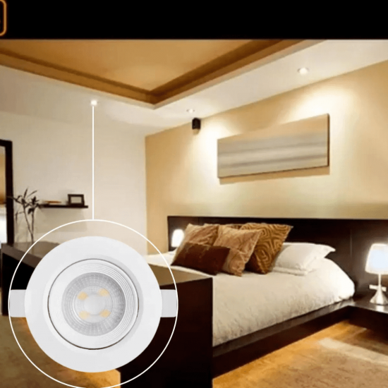 SPOT LED ECO B+D REDONDO E QUADRADO 3W 3000K/6500K 100-240V