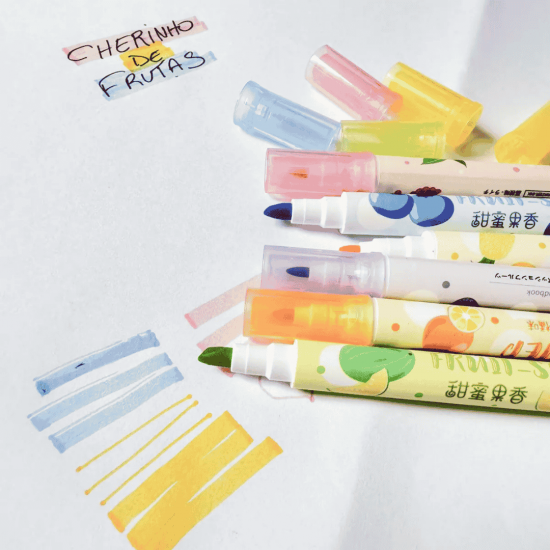 STA-13277 CONJUTO DE CANETA HIDROGRAFICA 6 CORES PONTA DUPLA