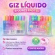 STA-13278 GIZ LIQUIDO 8 CORES PASTEL PONTA 6MM