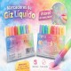 STA-13278 GIZ LIQUIDO 8 CORES PASTEL PONTA 6MM