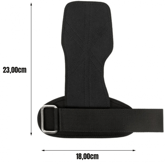 Strap Halter Hook Luva Par de Strap Tala Larga munhequeira de fixação A NOG