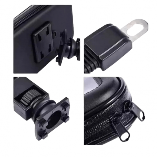 Suporte Case Capa Celular/GPS À Prova D'água para Guidão de Moto