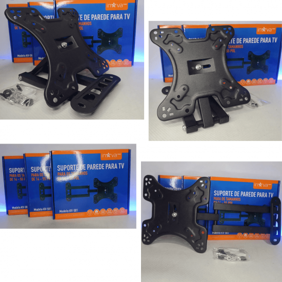 Suporte tv articulado lcd led plasma 14 a 55 polegadas para parede 14 22 32 40 42 43 47 50 55