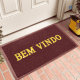Tapete Pvc Capacho Bem Vindo Emborrachado Antiderrapante para Porta