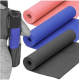 Tapete yoga fitness ginástica macio lavável 183cm x 61cm x 1cm espessura