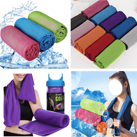 Toalha Microfibra Esportiva Academia Exercícios Treino Corrida + Estojo