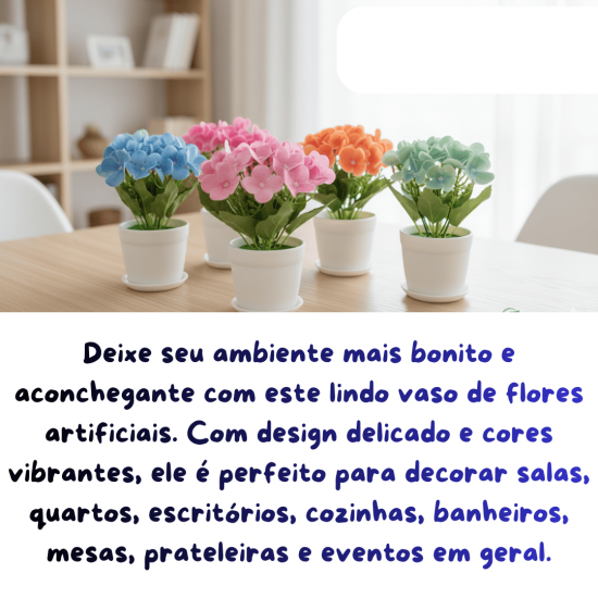 VASOS VASINHOS DECORATIVOS COM FLORES ARTIFICIAIS PARA CASA
