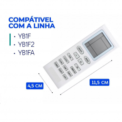 Controle Para Ar Condicionado Gree Split Hi Wall Contura 4G Minisplit Hi Wall Trane e Garden