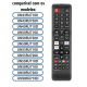 kit 10 Controles Remoto Samsung led lcd 4k com teclas netflix e Primevideo