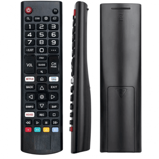 kit 2 Controle-tv-compativel-oled-65c9psa-smart-43lk5750-akb-75675304-9053-86sj9570-55sj9500-55sj800