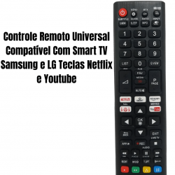 VC-A8305 CONTROLE REMOTO UNIVERSAL PARA TV LCD LG E SAMSUNG