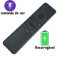 Controle Remoto recarregável compatível com Samsung Smart Tv 4k Au, com comando de voz