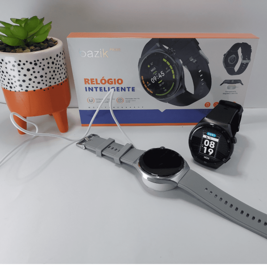relógio smartwatch redondo masculino W34 PRO MAX IP67 NFC Esportes fazer e receber chamadas